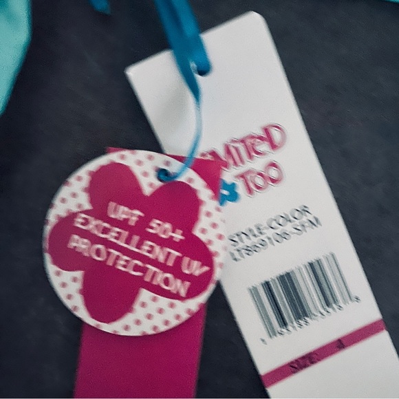 Limited Too Girls’ Rashguard – UPF 50+ One Piece Long Sleeve Sun/Sand Protection - Picture 10 of 11